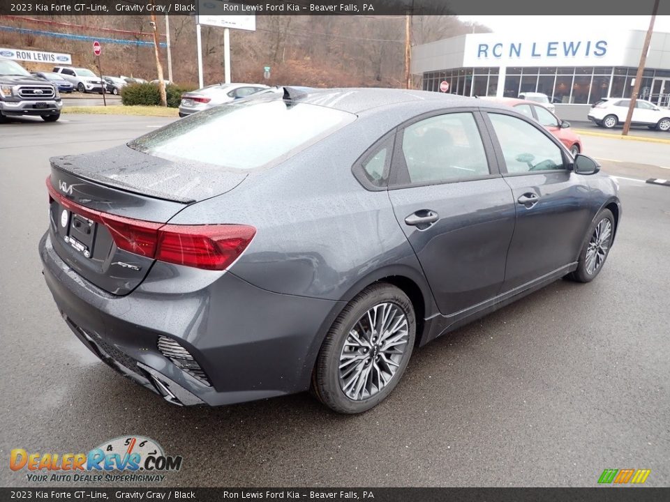 2023 Kia Forte GT-Line Gravity Gray / Black Photo #8