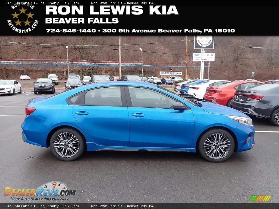 2023 Kia Forte GT-Line Sporty Blue / Black Photo #1