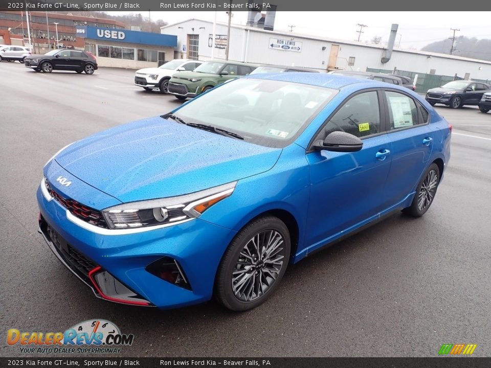 2023 Kia Forte GT-Line Sporty Blue / Black Photo #4