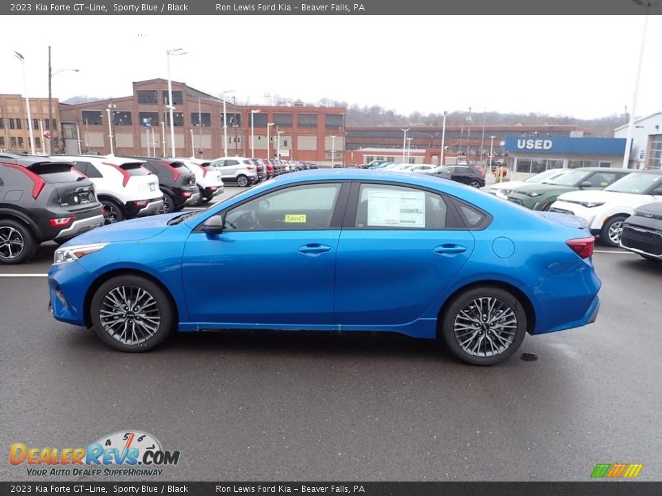 Sporty Blue 2023 Kia Forte GT-Line Photo #5