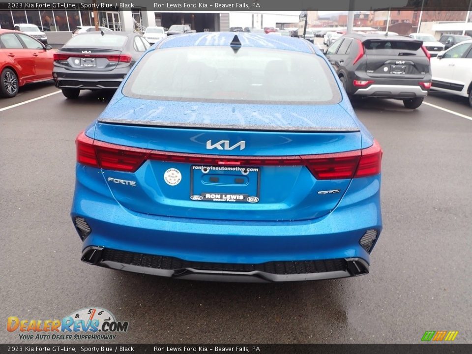 2023 Kia Forte GT-Line Sporty Blue / Black Photo #7