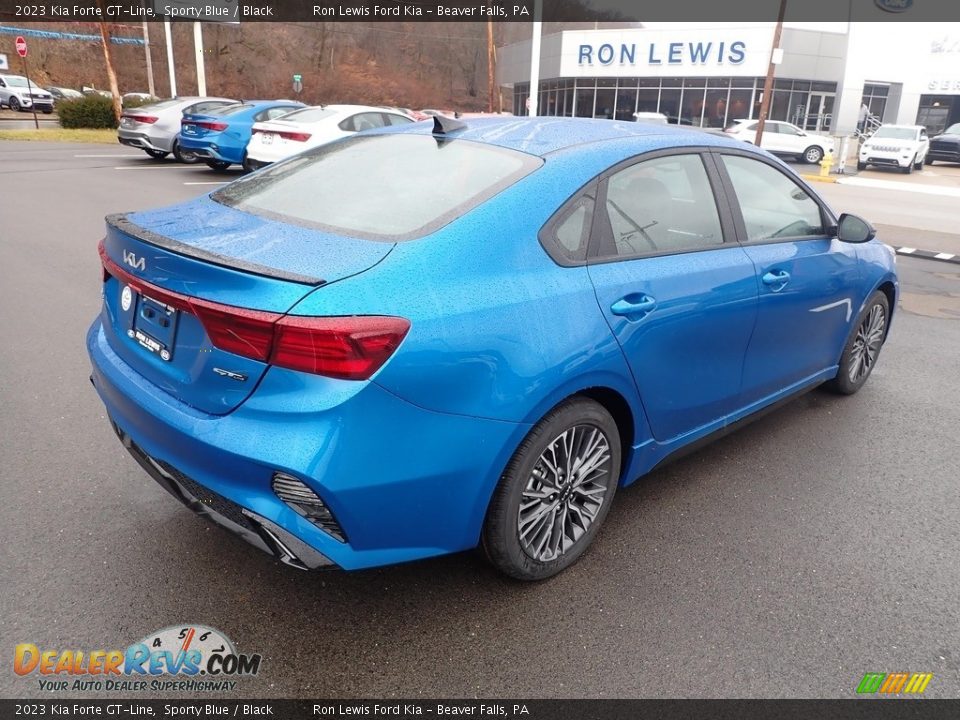 2023 Kia Forte GT-Line Sporty Blue / Black Photo #8