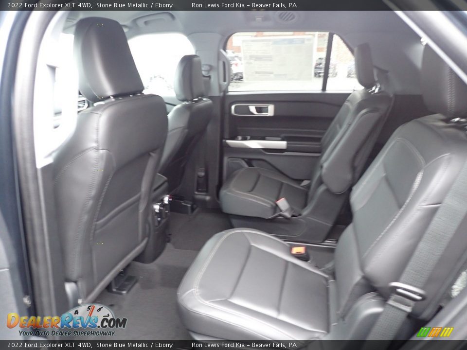 2022 Ford Explorer XLT 4WD Stone Blue Metallic / Ebony Photo #13