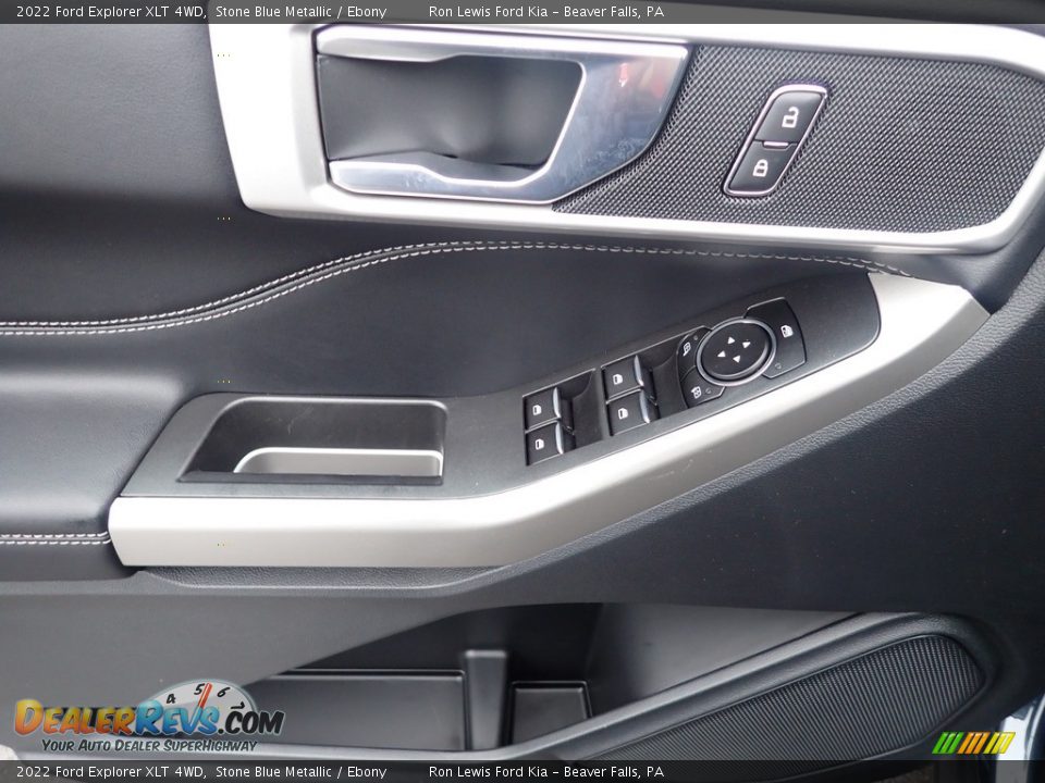 2022 Ford Explorer XLT 4WD Stone Blue Metallic / Ebony Photo #16