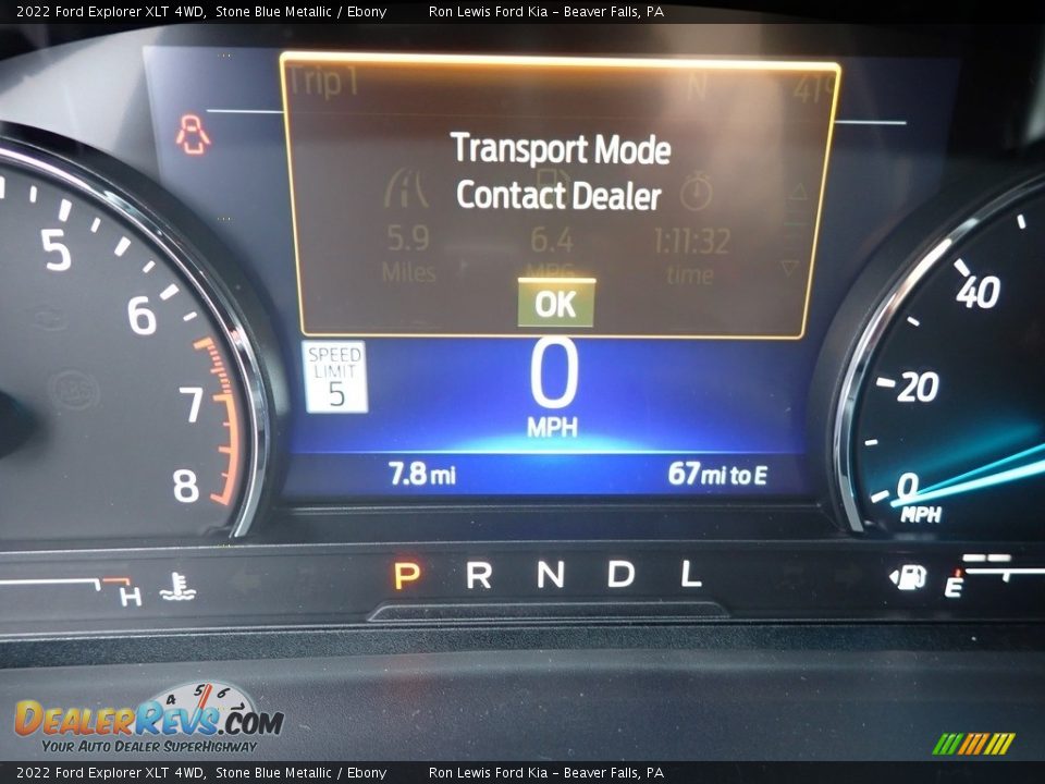 2022 Ford Explorer XLT 4WD Stone Blue Metallic / Ebony Photo #17