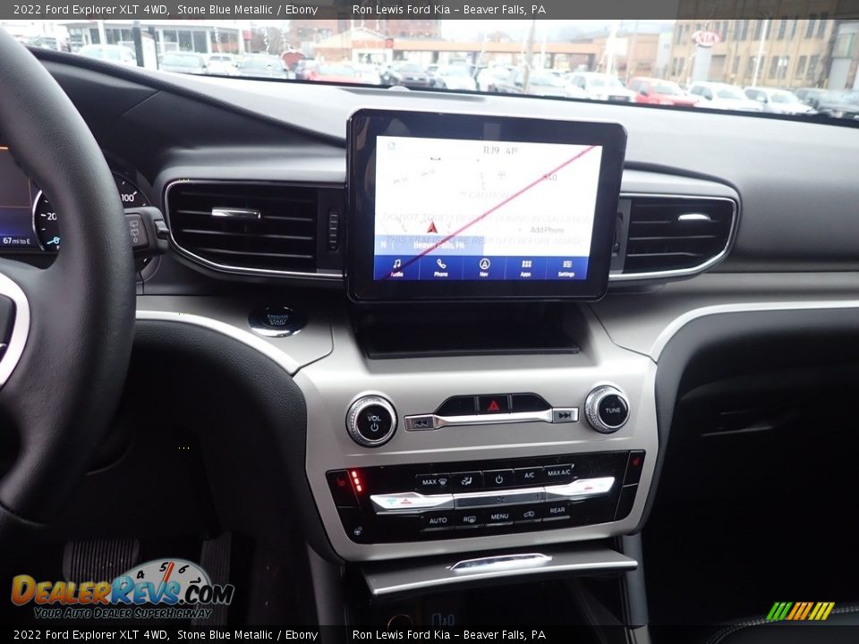 2022 Ford Explorer XLT 4WD Stone Blue Metallic / Ebony Photo #18