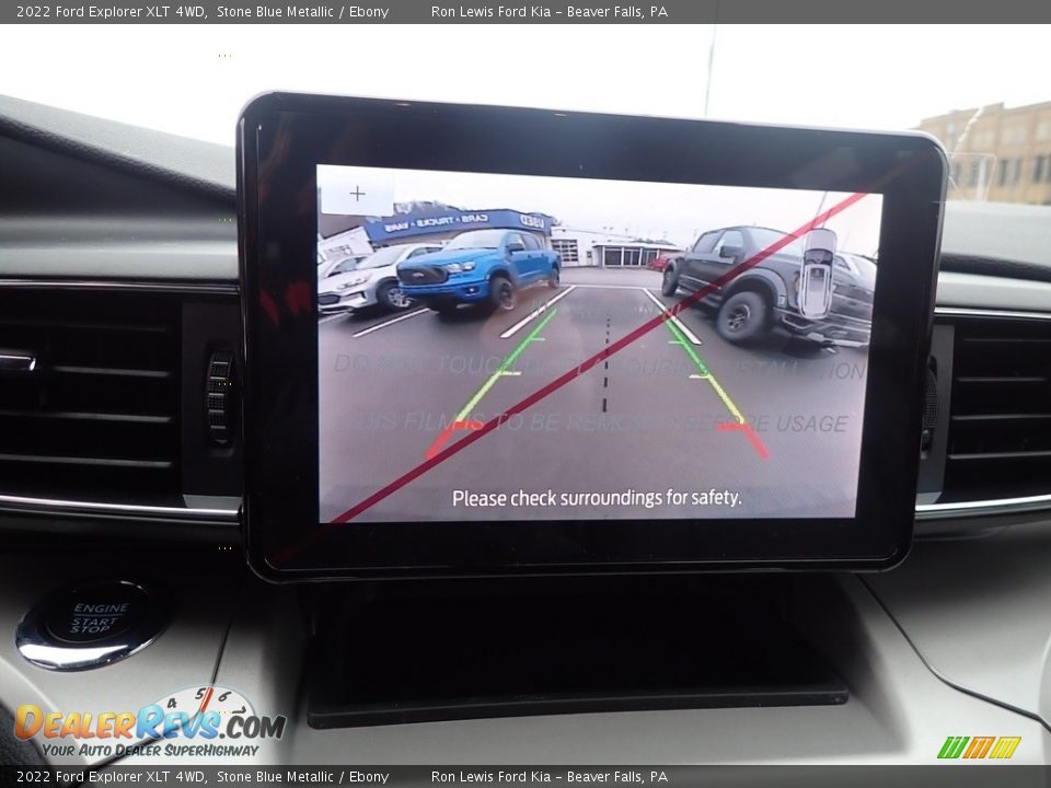 2022 Ford Explorer XLT 4WD Stone Blue Metallic / Ebony Photo #19