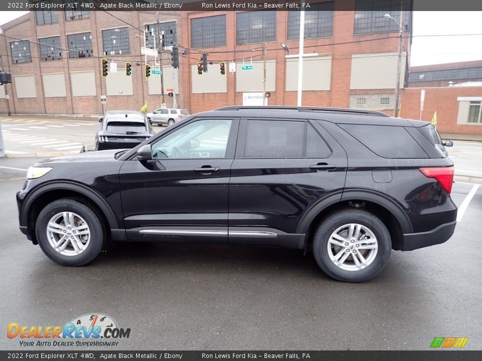 Agate Black Metallic 2022 Ford Explorer XLT 4WD Photo #5