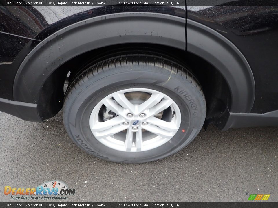 2022 Ford Explorer XLT 4WD Agate Black Metallic / Ebony Photo #9