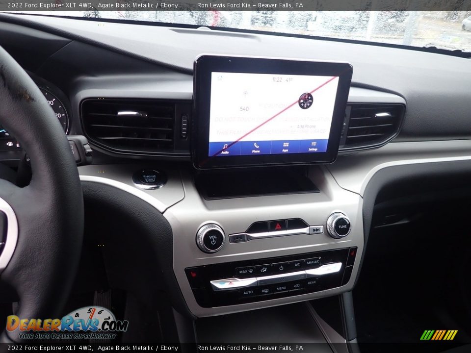 2022 Ford Explorer XLT 4WD Agate Black Metallic / Ebony Photo #18