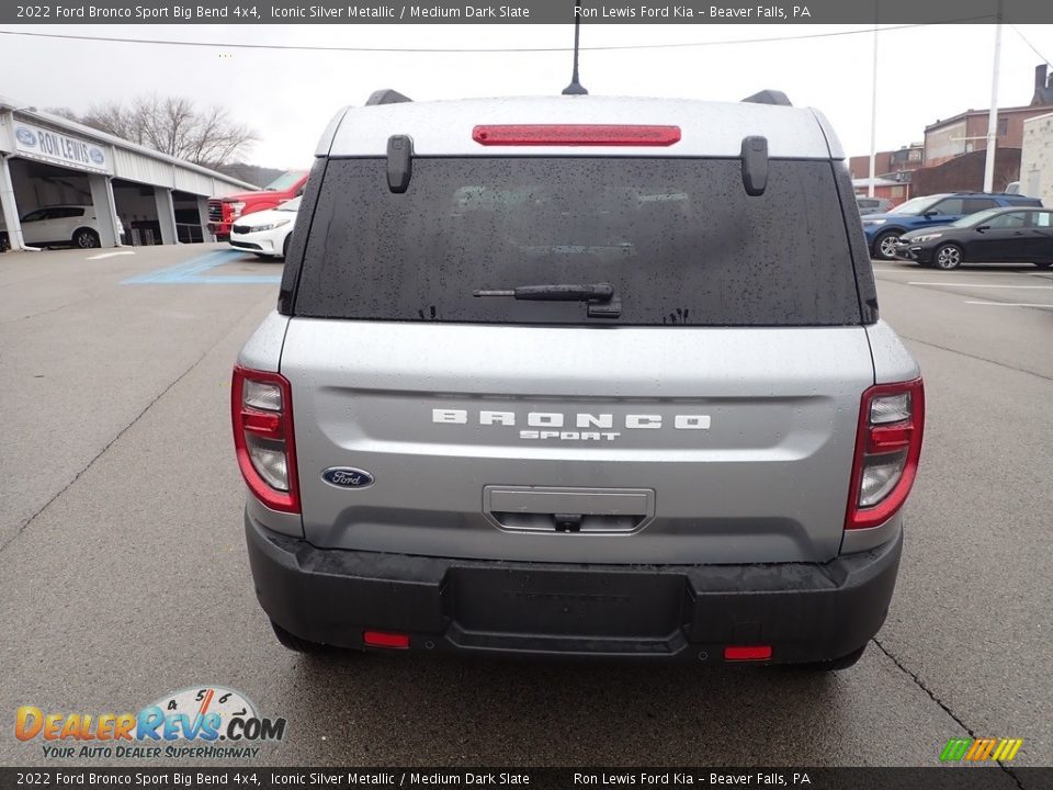 2022 Ford Bronco Sport Big Bend 4x4 Iconic Silver Metallic / Medium Dark Slate Photo #7