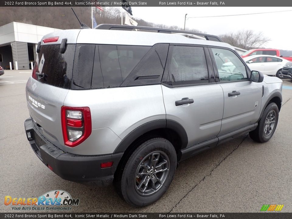 2022 Ford Bronco Sport Big Bend 4x4 Iconic Silver Metallic / Medium Dark Slate Photo #8