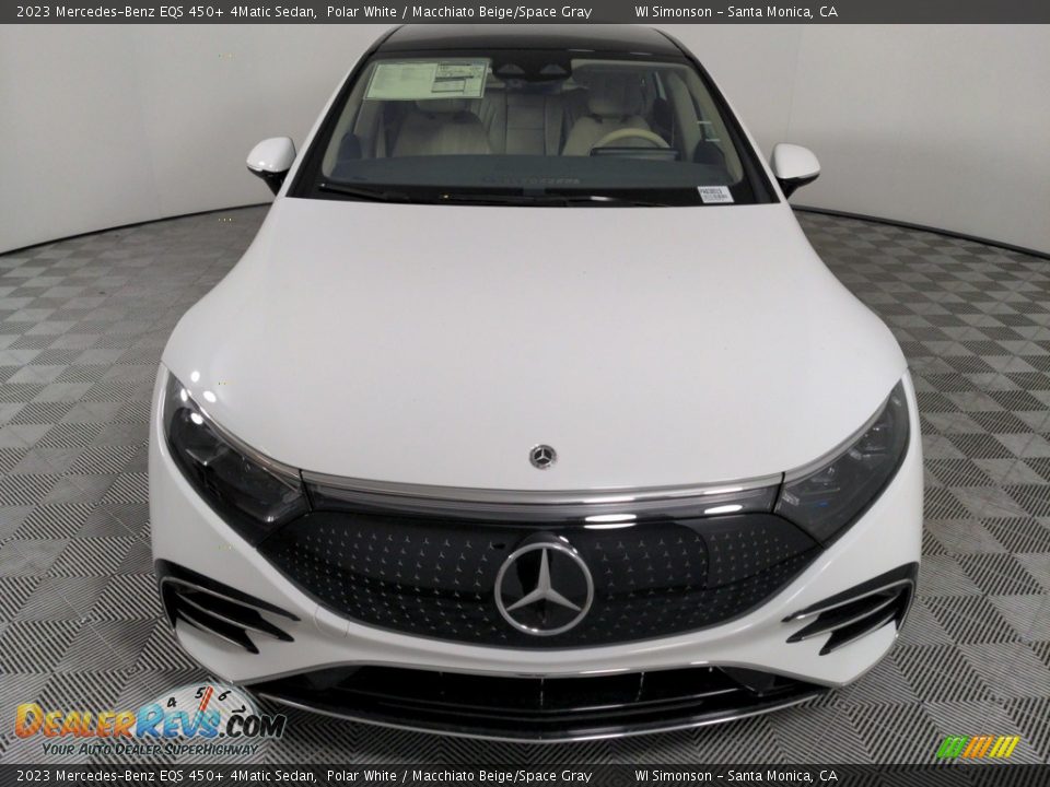 2023 Mercedes-Benz EQS 450+ 4Matic Sedan Polar White / Macchiato Beige/Space Gray Photo #2