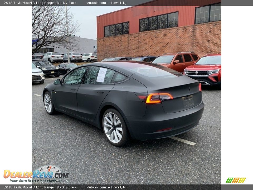 2018 Tesla Model 3 Long Range Black / Black Photo #3