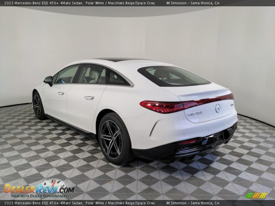 2023 Mercedes-Benz EQS 450+ 4Matic Sedan Polar White / Macchiato Beige/Space Gray Photo #3