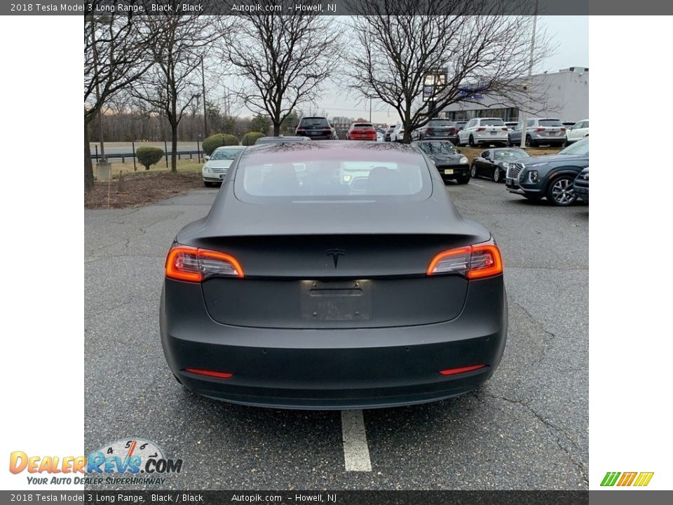 2018 Tesla Model 3 Long Range Black / Black Photo #4