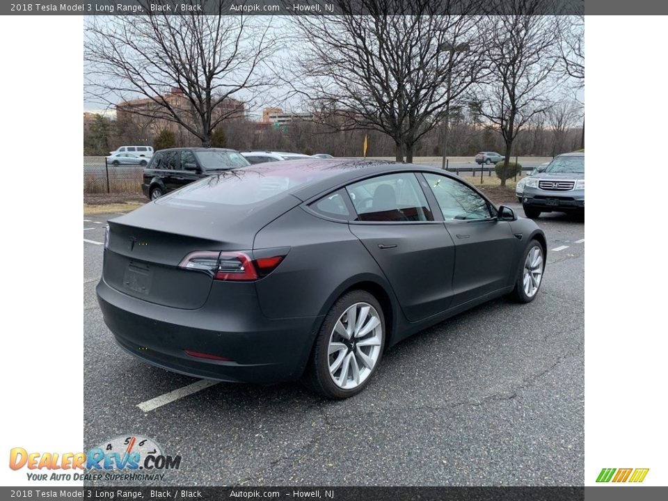 2018 Tesla Model 3 Long Range Black / Black Photo #5