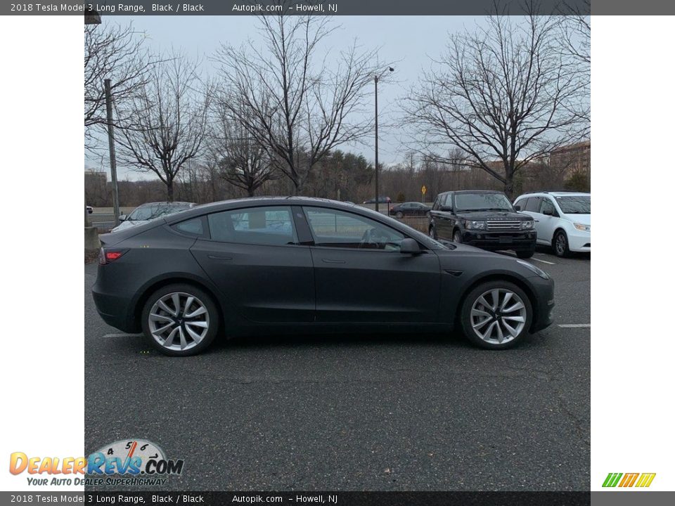 2018 Tesla Model 3 Long Range Black / Black Photo #6