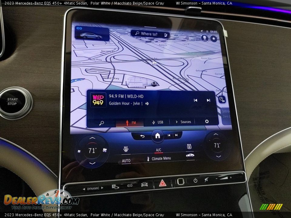 Navigation of 2023 Mercedes-Benz EQS 450+ 4Matic Sedan Photo #13