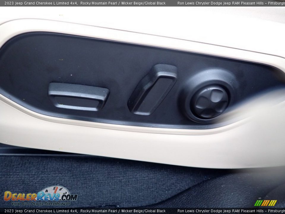 2023 Jeep Grand Cherokee L Limited 4x4 Rocky Mountain Pearl / Wicker Beige/Global Black Photo #15