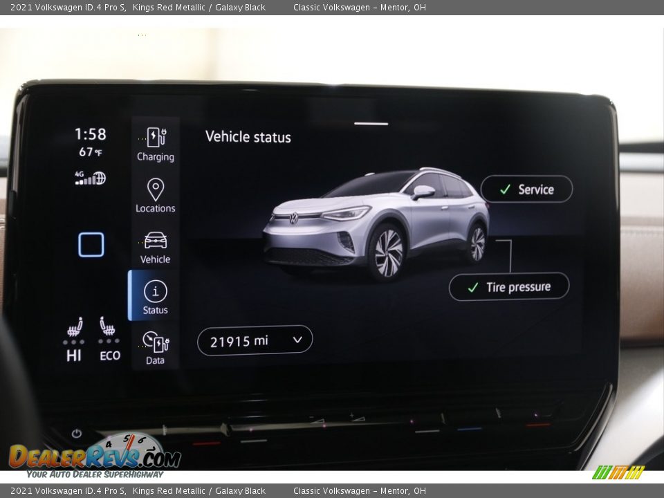 Controls of 2021 Volkswagen ID.4 Pro S Photo #16