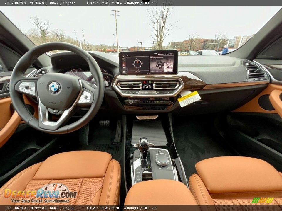 2022 BMW X3 xDrive30i Black / Cognac Photo #7