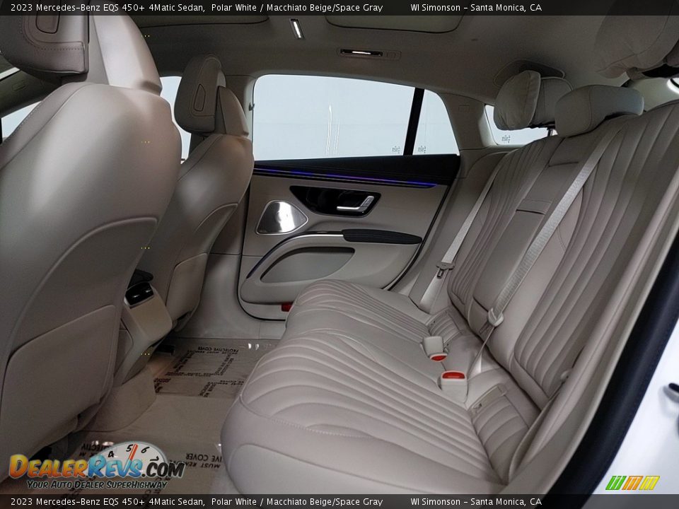 Rear Seat of 2023 Mercedes-Benz EQS 450+ 4Matic Sedan Photo #19