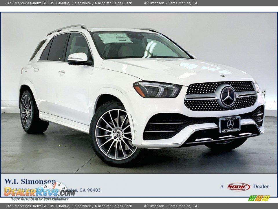 2023 Mercedes-Benz GLE 450 4Matic Polar White / Macchiato Beige/Black Photo #1