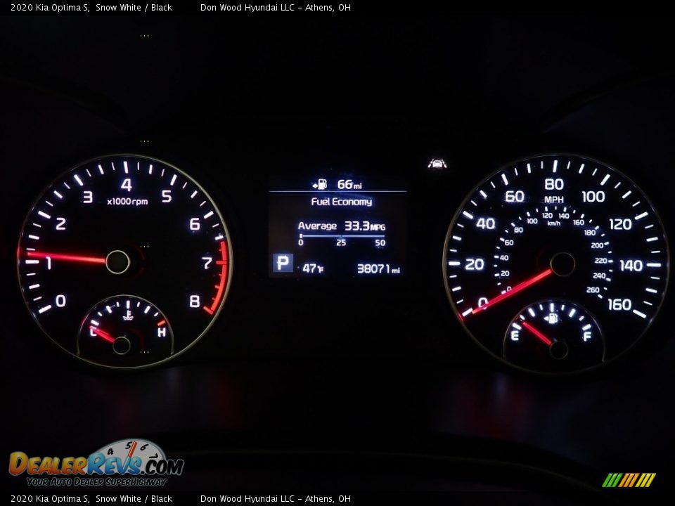 2020 Kia Optima S Snow White / Black Photo #19