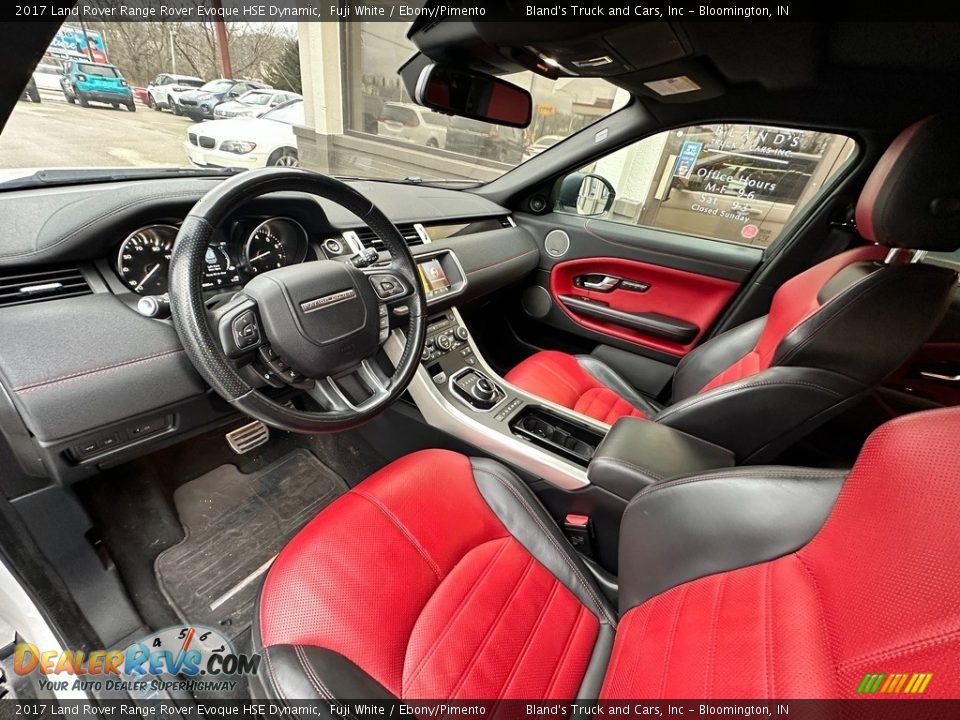 Ebony/Pimento Interior - 2017 Land Rover Range Rover Evoque HSE Dynamic Photo #10