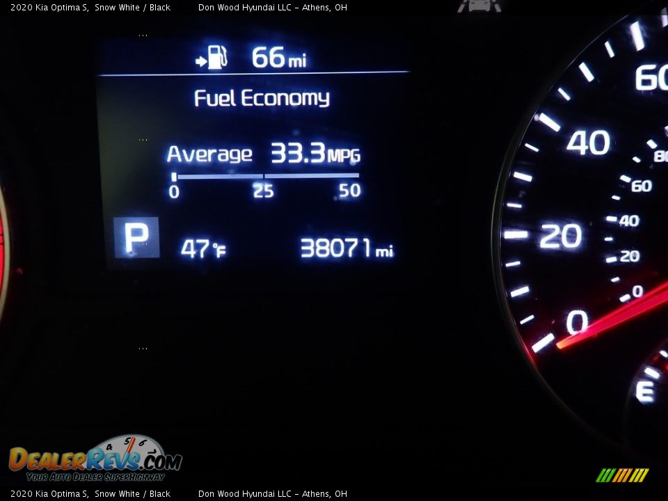2020 Kia Optima S Snow White / Black Photo #34