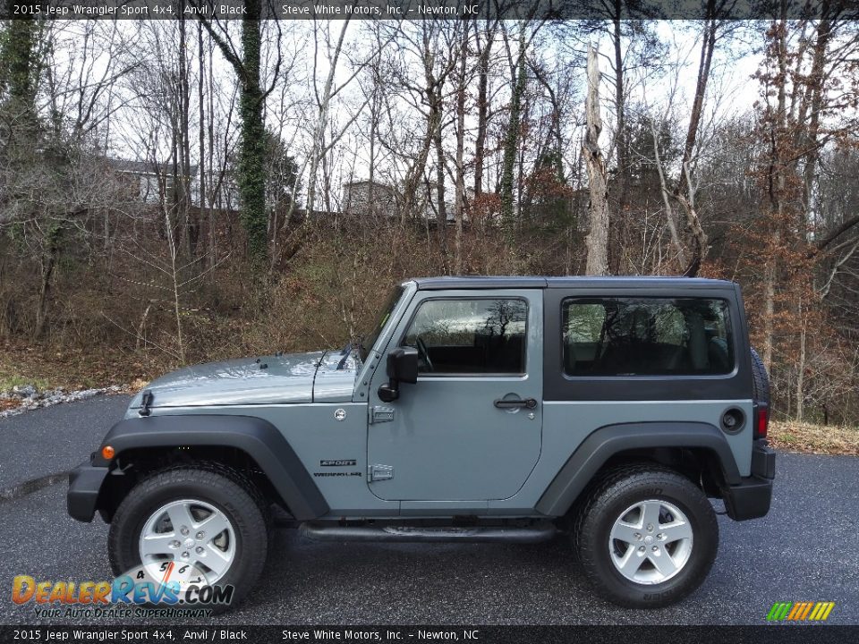 2015 Jeep Wrangler Sport 4x4 Anvil / Black Photo #1