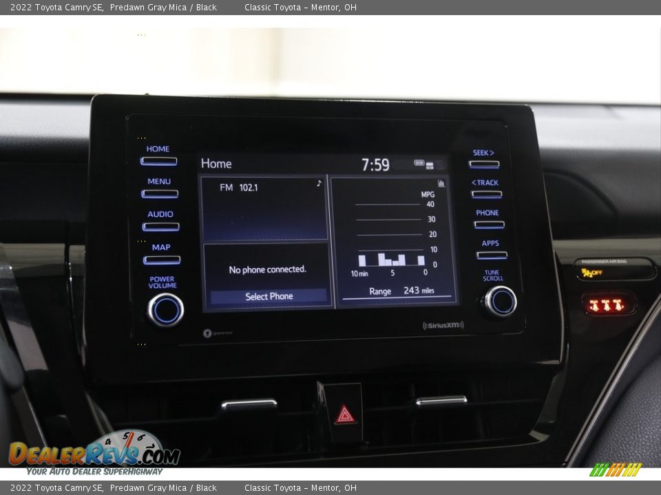 2022 Toyota Camry SE Predawn Gray Mica / Black Photo #10