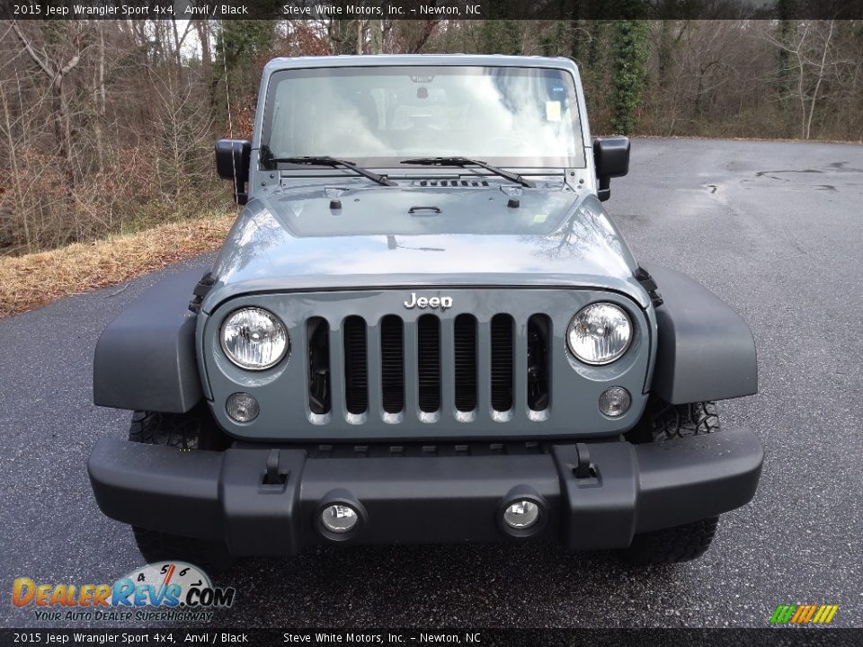 2015 Jeep Wrangler Sport 4x4 Anvil / Black Photo #3