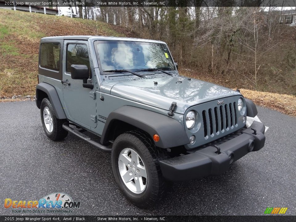 2015 Jeep Wrangler Sport 4x4 Anvil / Black Photo #4