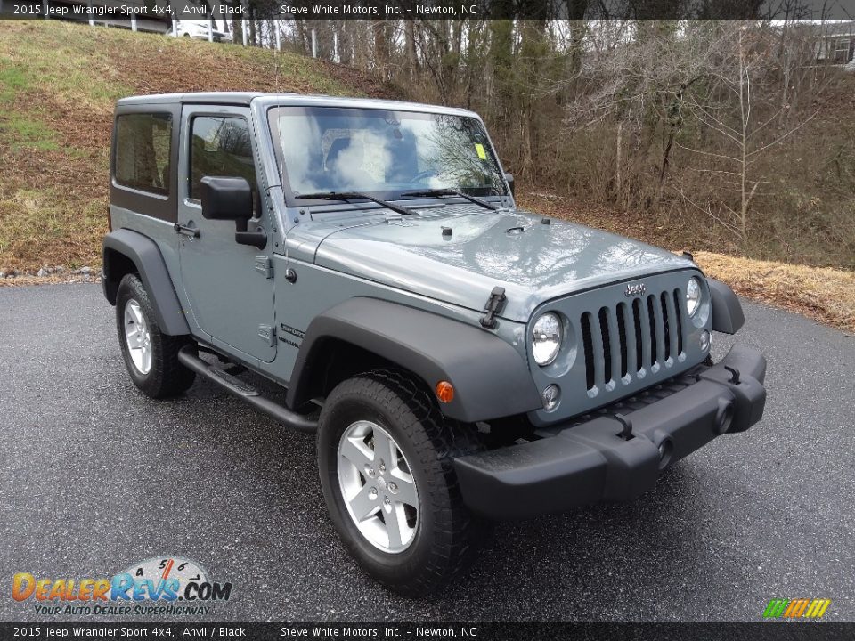 2015 Jeep Wrangler Sport 4x4 Anvil / Black Photo #5