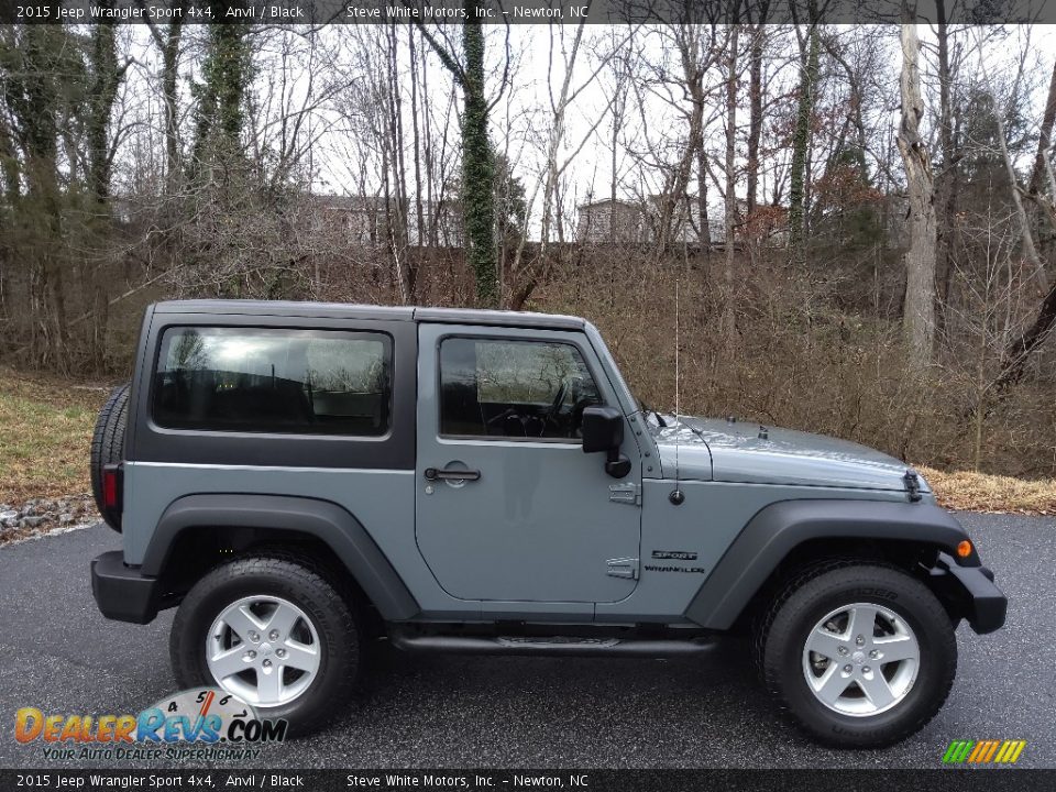 2015 Jeep Wrangler Sport 4x4 Anvil / Black Photo #6