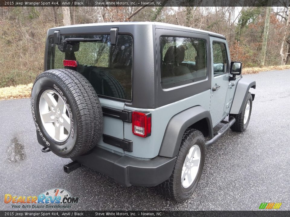 2015 Jeep Wrangler Sport 4x4 Anvil / Black Photo #7