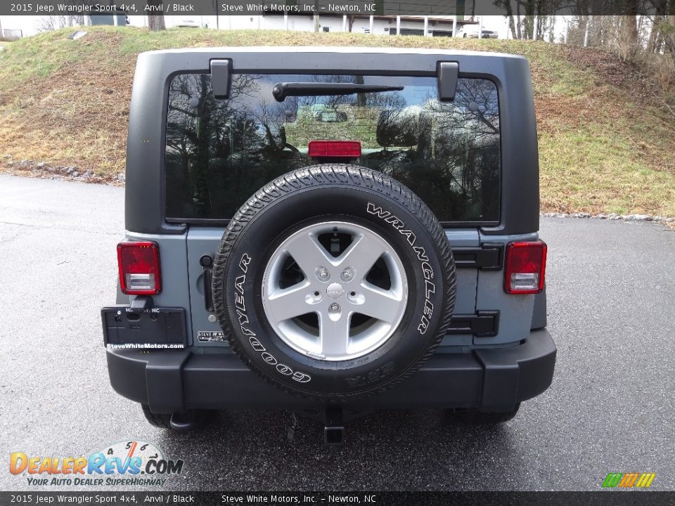 2015 Jeep Wrangler Sport 4x4 Anvil / Black Photo #8