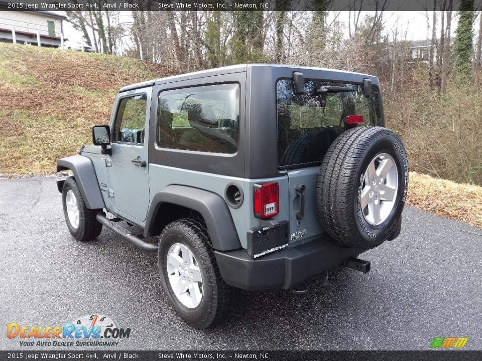 2015 Jeep Wrangler Sport 4x4 Anvil / Black Photo #9