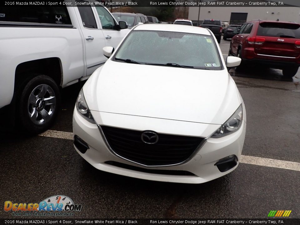 2016 Mazda MAZDA3 i Sport 4 Door Snowflake White Pearl Mica / Black Photo #2