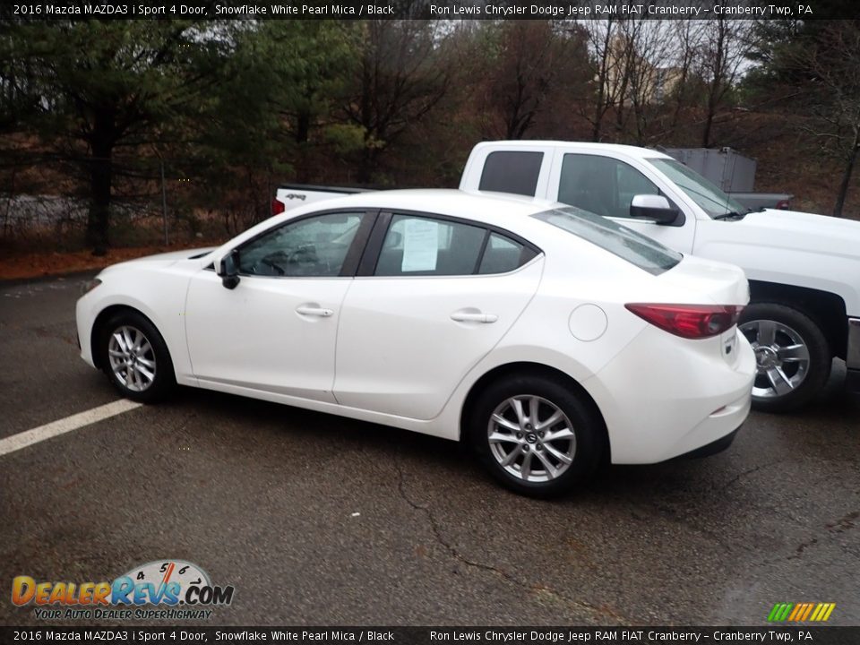 2016 Mazda MAZDA3 i Sport 4 Door Snowflake White Pearl Mica / Black Photo #4