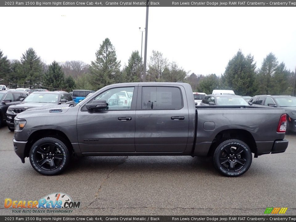 Granite Crystal Metallic 2023 Ram 1500 Big Horn Night Edition Crew Cab 4x4 Photo #3