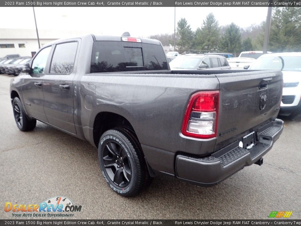 2023 Ram 1500 Big Horn Night Edition Crew Cab 4x4 Granite Crystal Metallic / Black Photo #4