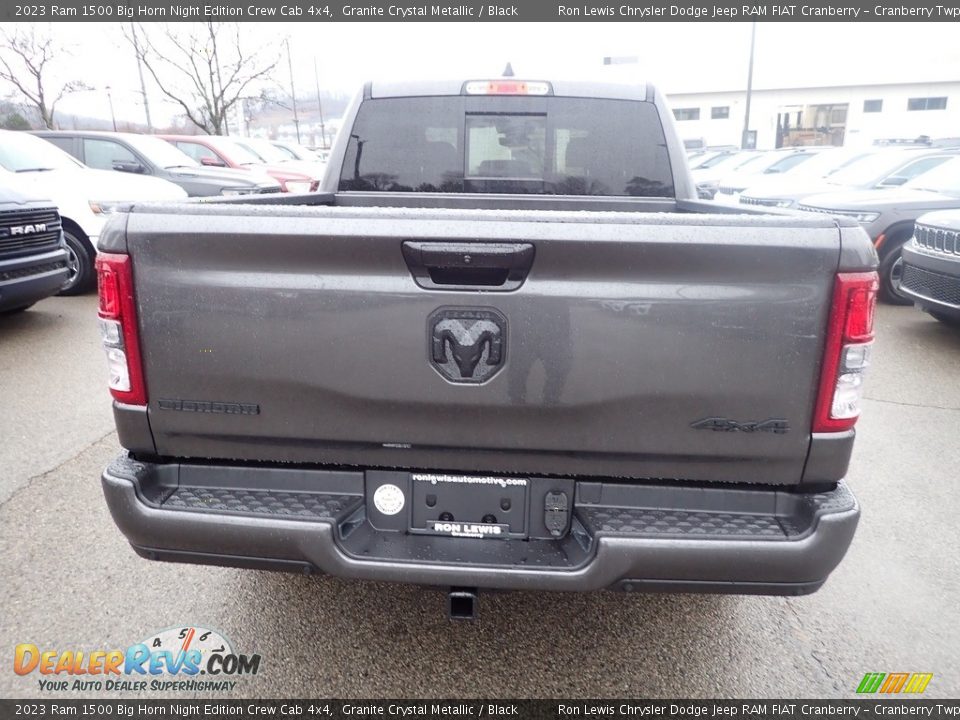 2023 Ram 1500 Big Horn Night Edition Crew Cab 4x4 Granite Crystal Metallic / Black Photo #5