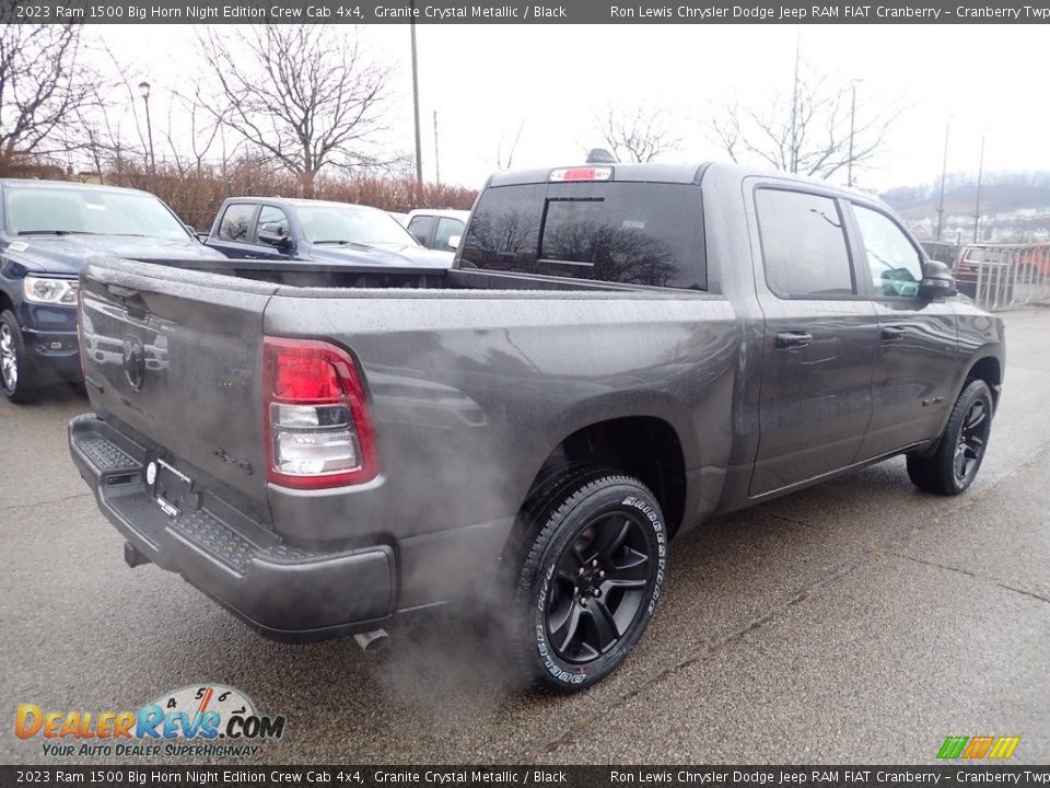 2023 Ram 1500 Big Horn Night Edition Crew Cab 4x4 Granite Crystal Metallic / Black Photo #6