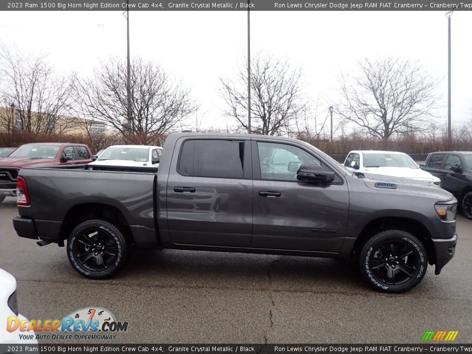 Granite Crystal Metallic 2023 Ram 1500 Big Horn Night Edition Crew Cab 4x4 Photo #7