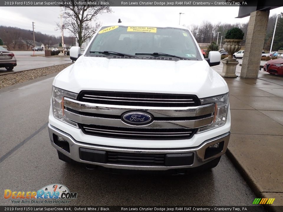 2019 Ford F150 Lariat SuperCrew 4x4 Oxford White / Black Photo #3