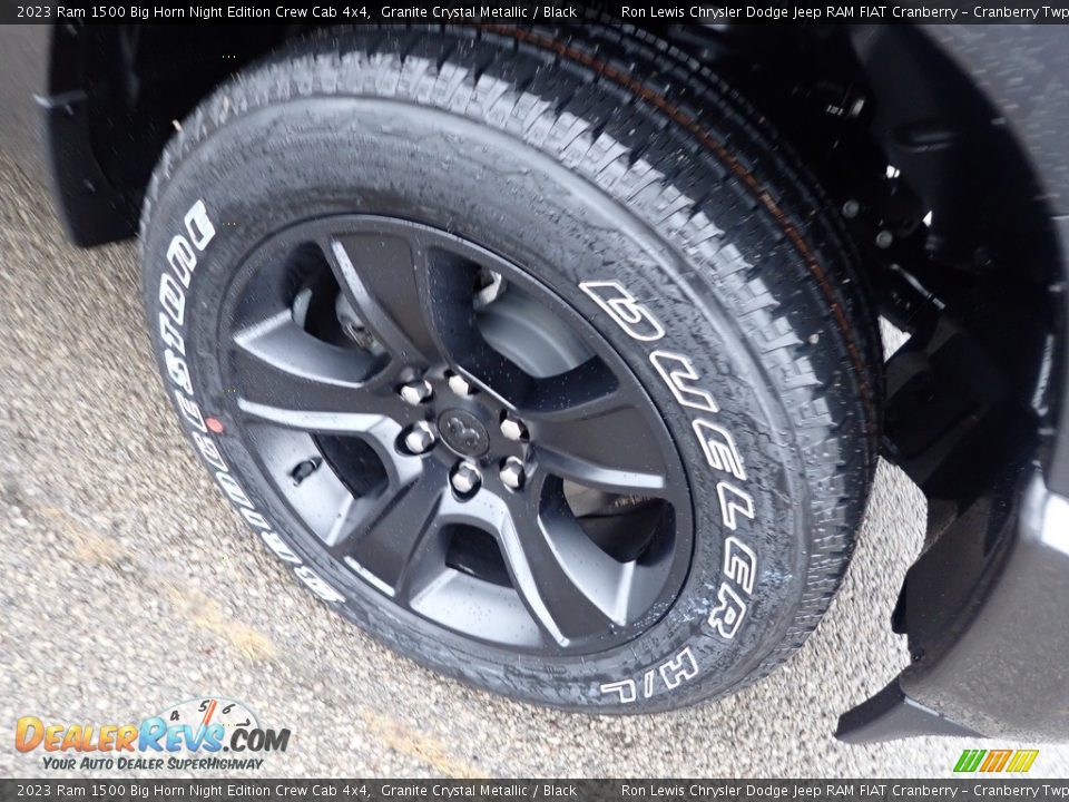 2023 Ram 1500 Big Horn Night Edition Crew Cab 4x4 Granite Crystal Metallic / Black Photo #9