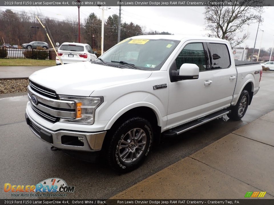 2019 Ford F150 Lariat SuperCrew 4x4 Oxford White / Black Photo #4